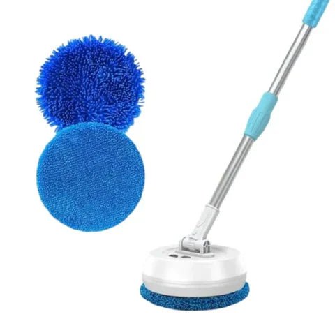 Innovative home cleaning tools UAE featuring a versatile electric scrubber with interchangeable pads